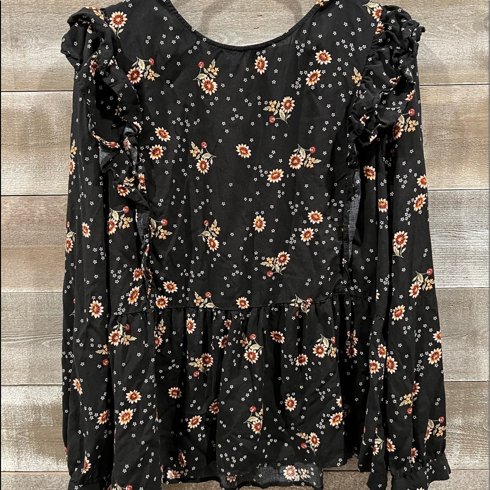 XL Loft floral blouse
